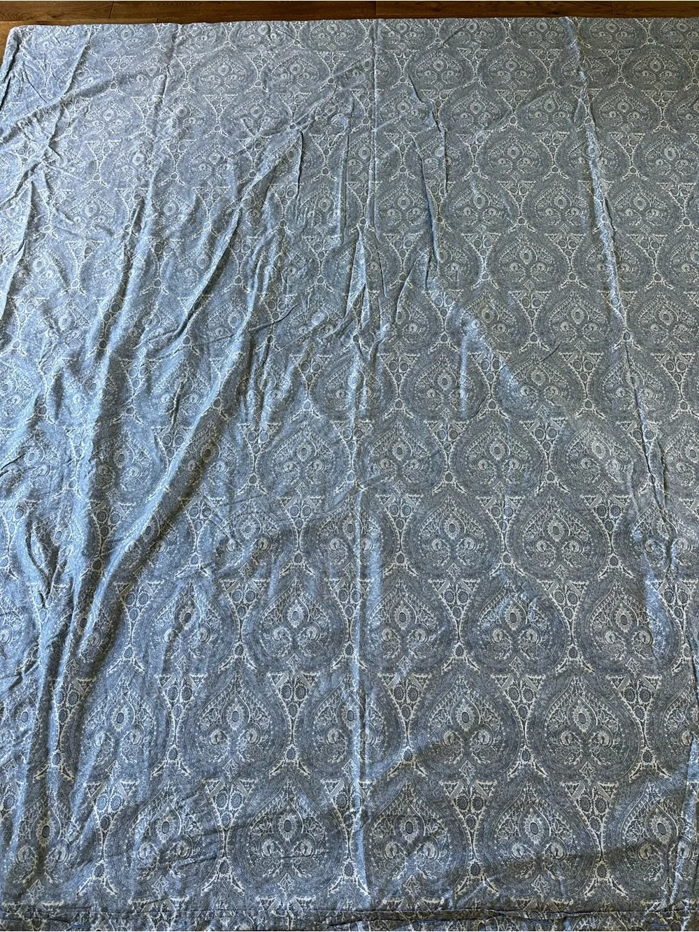RESTORATION HARDWARE Italian Cypress Paisley Duvet Cover 100% Cotton Queen Italy